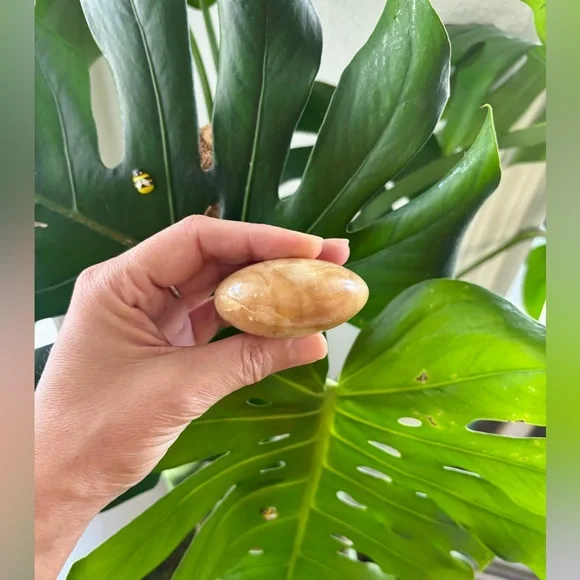 Brown Calcite Palmstone - Picture 4 of 5